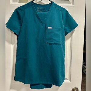 FIGS XS Caribbean blue scrub set